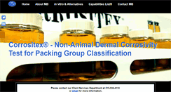 Desktop Screenshot of corrositex.mbresearchlabs.com